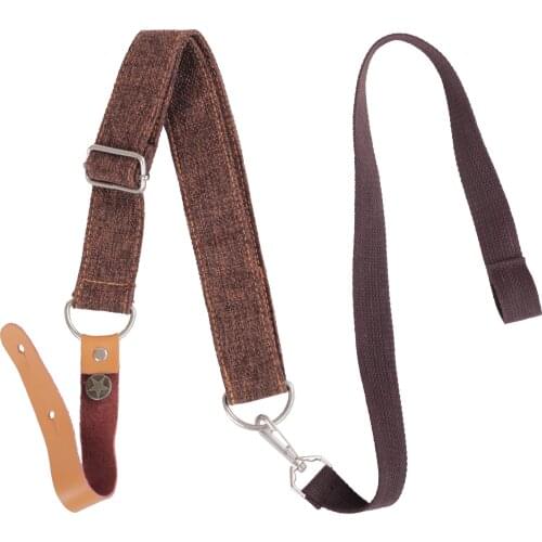 Ukulele Strap Dedicated Shoulder Widen Neck Tripe Ukelele Thicken Guitar Guitarra Hook Accessories Personalized Cotton Linen