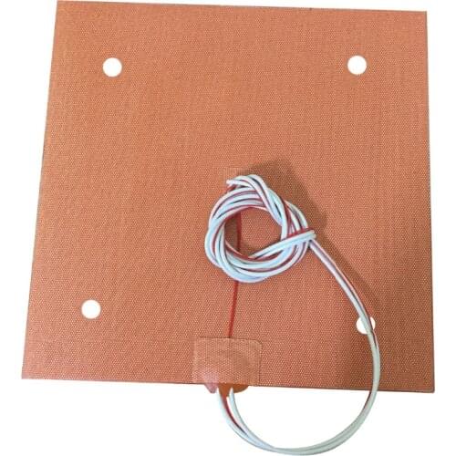 Silicone Heater Pad 508x508mm (20") F/ Creality CR-10 S5 3D Printer Large Print Bed w/ Holes, Adhesive Backing, Sensor