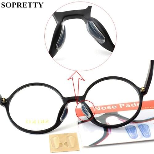 Clear Water Drop Silicone Non-Slip Nose Pads for Glasses -Reading/Myopia/Presbyopia Glass/Goggles Stick Plate Anti-Skid Pad NP1