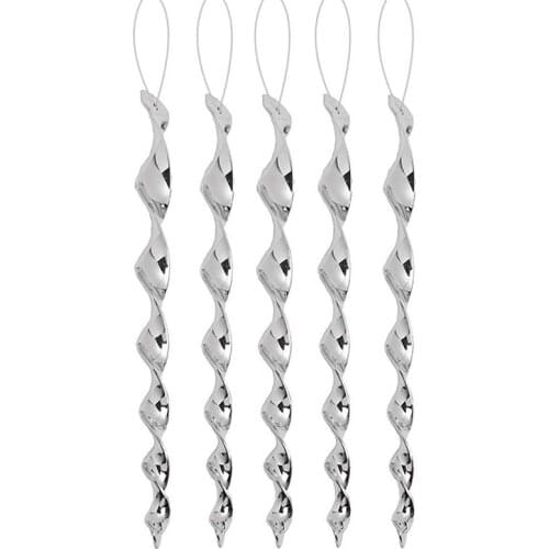 New 6/8/12pcs Insect Repellent Reflective Scare Rods Spiral Deterrent Control Device Outdoor Bird Repellents Garden Ornament