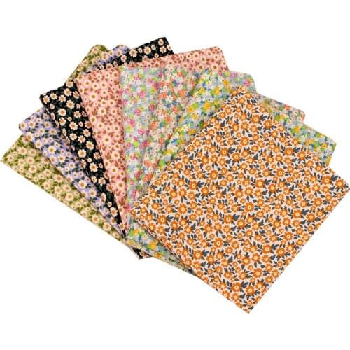 Flower Serie Print Polyester Fabric Sewing Quilting Fabrics Needlework Material DIY Handmade Cloth For Dress 45*150cm