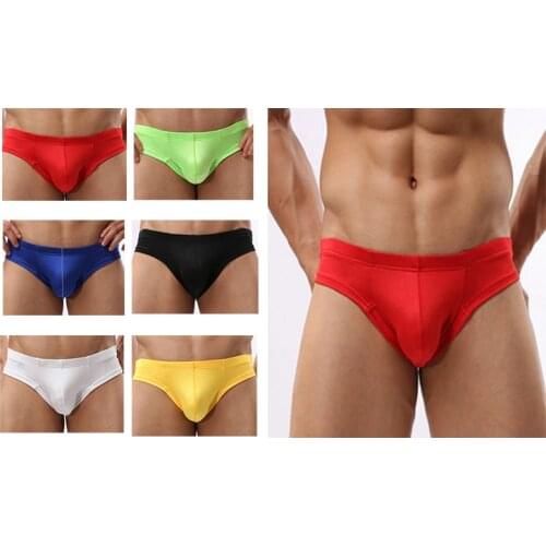 Fashion Mens Sexy Low-rise Bulge Penis Pouch Boxer Brief Mens Soft Comfortable Underwear Breathable Underpants Shorts