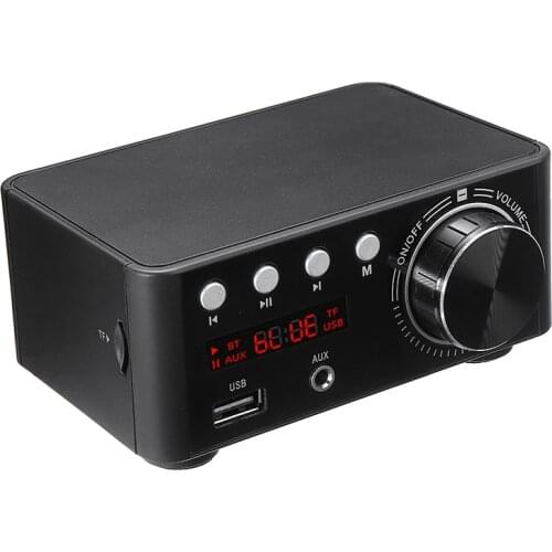 50W+50W TPA3116 bluetooth 5.0 HiFi Power Amplifier Home Theater Subwoofer Amplificador Stereo 2 Channel Music Receiver Amplifier