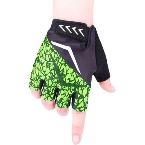 High-grade Lycra Soft breathable comfortable Cycling Gloves Half Finger MTB Sports Weightlift Gym Fitness Non-slip Gel Pad Glof