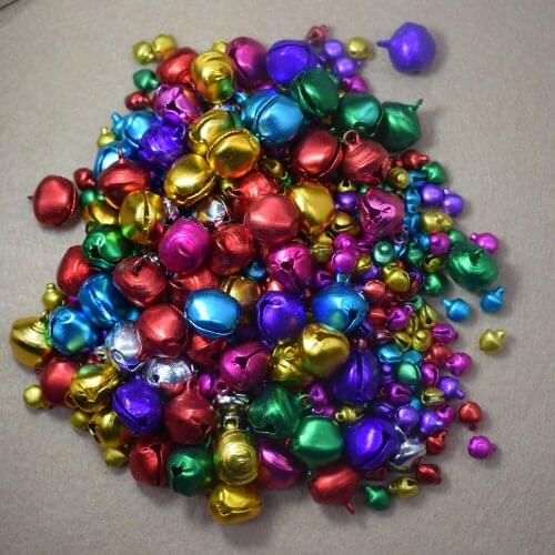 100 Pcs/Lot New Christmas Bells Loose Beads Small Jingle Bells Christmas Decoration Gift 6mm 8mm 10mm 12mm 14mm Jingle Bells
