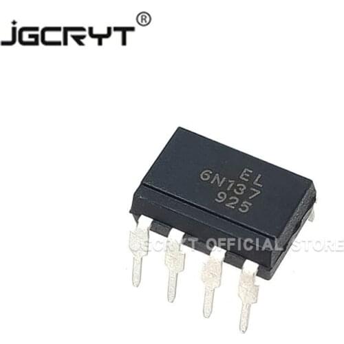 20Unids/lote The new imported original FAIRCHILD straight-in high-speed optocoupler 6N137 DIP8 isolator can shoot directly