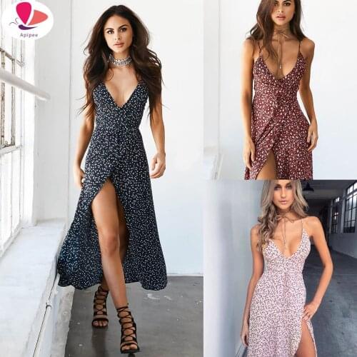 Apipee Summer Polka Dot Dresses