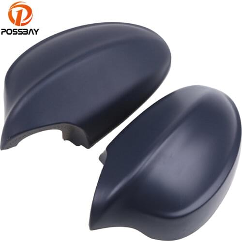 POSSBAY Matte Black ABS Car Rear View Rearview Mirror Cover for BMW E90 E91 3-Series 2005 2006 2007 2008 Rearview Mirror Caps