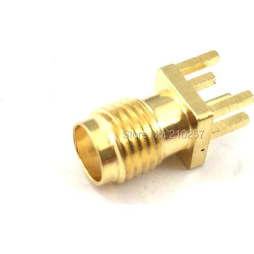 Free Shipping 100pcs SMA KE Jack Female Connector To Edge Mount PCB Board Receptacle Adaptor