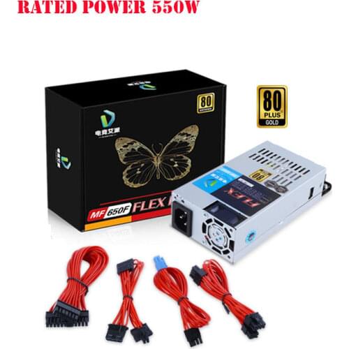 Flex PC PSU 650W Small 1U Power Supply Rated Power 550W Full Module 80plus Gold For K39 A4 S3 G5 ITX Mini Case