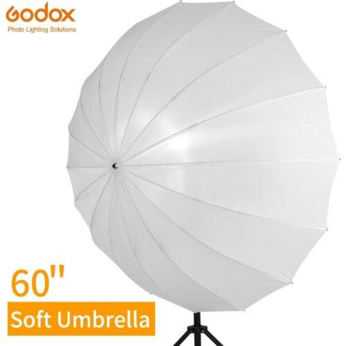 Godox 60 inch 150cm White Translucent Soft Umbrella Studio Lighting Light Translucent Umbrella with Large Diffuser Cover