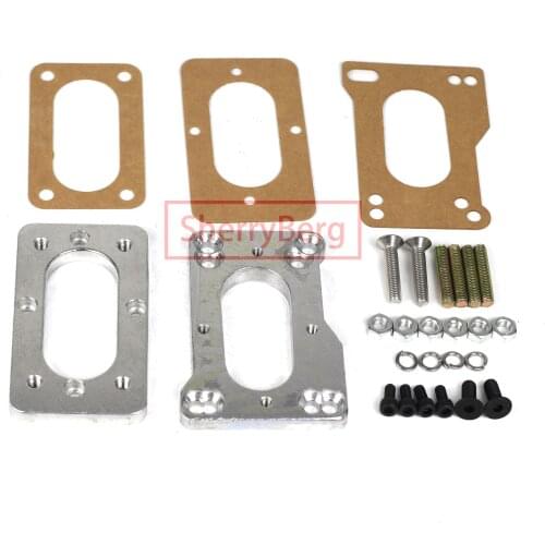 SherryBerg fajs EMPI carburettor carb Carburetor adapter kit for Toyota 22R 20R Weber includes gaskets / hardware/ plates 32/36
