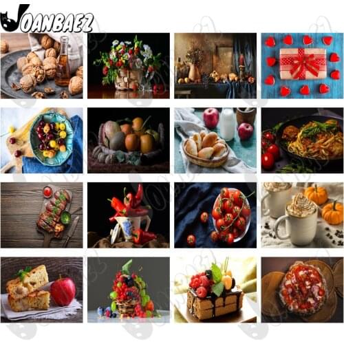 Delicious Food 5Ddiy Diamond Painting Fruit Basket Cross Stitch Round Diamond Art Mosaic Mosaic Wall Decoration Accessories