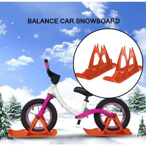 Ski Balance Bike Sled Toboggan Grass Skiing Board Sledge Snowmoilble Attachment Board Child Kids Toy Snow Sledge Gift