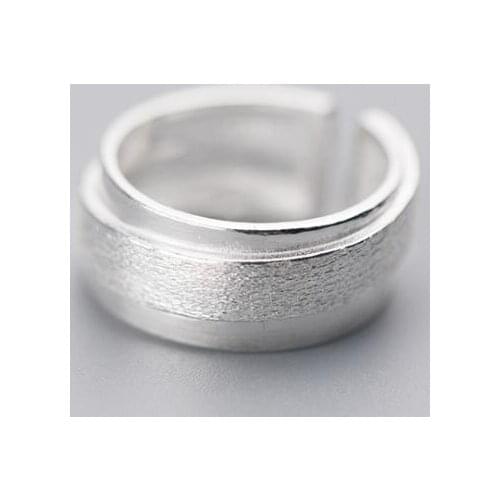 100% REAL.925 Sterling Silver fINE jEWELRY MULTI-ROWS Geometric Long Wider Ring GTLJ1394