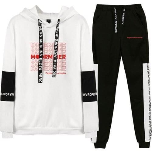FRDUN TOMMY Payton Moormeier merch Two Piece Set Heeded Tracksuit Sweatshirts Set Fashion PYTN Men/Women Leisure Suit Tops
