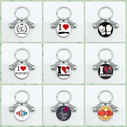 Fashion Personality Boxing Gloves Keychain Inspirational Gloves Pendant Punch Keychain Hanging Jewelry