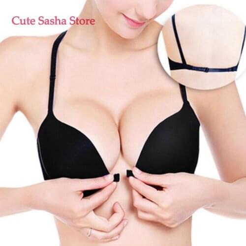 Fashion Bra Seamless Sexy Front Button Closure Bra Push Up Underwear Buckle Female Small Chest Underwire Bras 4 Colors
