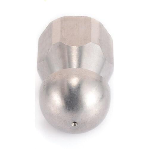 Stainless Steel 3/8"F Pressure Pipe Cleaning Nozzle 5 Jet Drain Sewer Washing Rotary Nozzle Tube Washing Nozzle Mayitr New