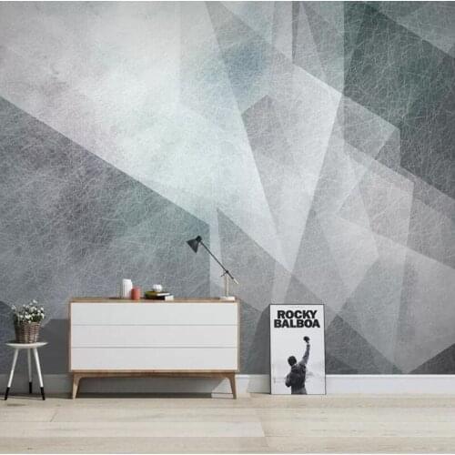 Custom Mural Wallpaper Nordic Abstract 3D Geometric Fresco Living Room TV Background Wall Decorative Painting Papel De Parede 3D