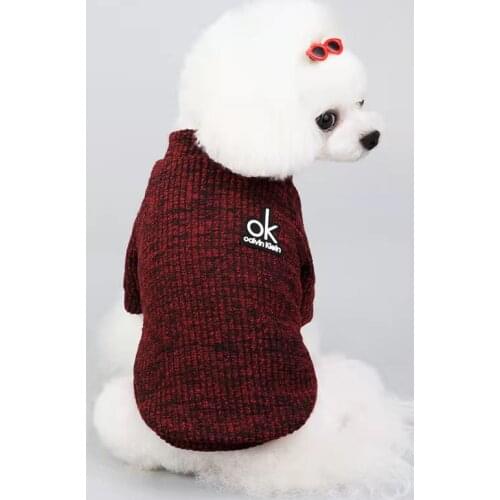 Autumn and winter clothes pet Teddy cat Bichon Pomeranian VIP small dog Schnauzer dog clothes knitted sweater