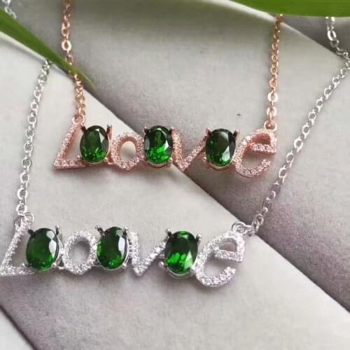 Natural peachstone topa olivine necklace 925 silver, silver, white, rose, gold necklace. Exquisite jewelry