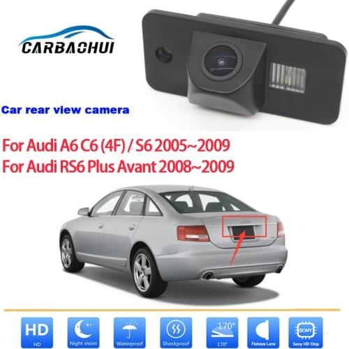 Car Reverse Parking Camera For Audi A6 C6 (4F) S6 RS6 Plus Avant 2005~2009 Waterproof high quality RCA Car Rear View Camera
