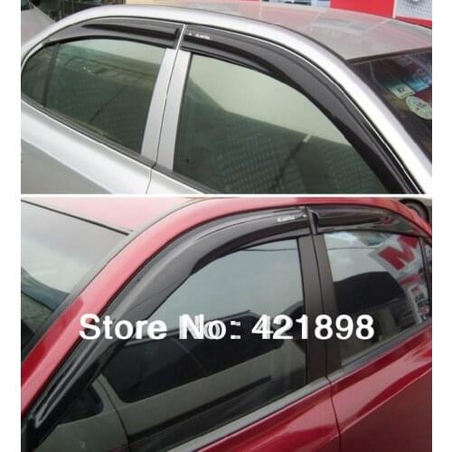 Plastic Exterior Visor Vent Shades Window Sun Rain Guard Deflector For Hyundai tucson IX35 2010 2011 2012 2013 2014 2015
