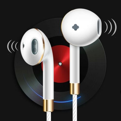 Earphone Wired Super Bass sound Stereo with Microphone 3.5mm In-Ear Portable Sport headphone Music Gaming Headset for Samsung