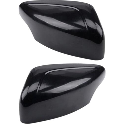 For Volvo XC60 09-15 Bright Black Replacement Side Mirror Covers Wing Mirror Covers Caps 39854904 39854919