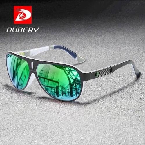 DUBERY Sport Style Pilot Polarized Sunglasses Men Fashion Brand Design Outdoor Travel Sun Glasses High Quality TAC Lens Goggles