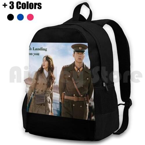 Crash Landing On You! Outdoor Hiking Backpack Waterproof Camping Travel Cinema Movies Disaster Crash Landing On You