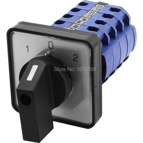 Szw26-20 / D404.4 660V 20A 3 posisi Panel pemasangan pilih Rotary Cam saklar Changeover