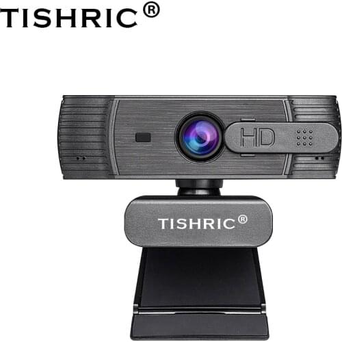 TISHRIC T200 Webcam 1080P Web Camera With Microphone Full HD Computer USB Camera Webcam for PC Auto Focus Anti Peek Web Cam