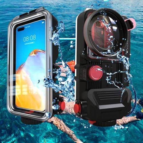 For Iphone 12/Huawei Mate 40 Pro/Xiaomi 9 Bluetooth Universal Mobile Phone Waterproof Case Housing Underwater Diving
