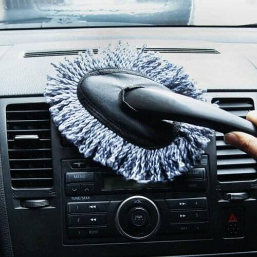 1pc Small Wax Brush for Car Dust Removal In The Car Microfiber Cotton Car Wash Mop Cloths Brushes Chenille Cleaning Supplies
