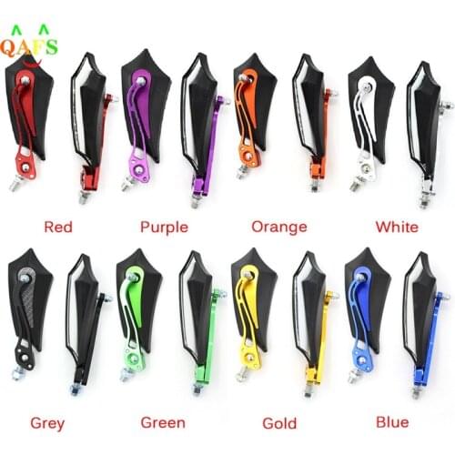 1Pair 8mm 10mm Moto Scooter Rear Side Mirrors Universal Motorcycle Rearview Mirrors