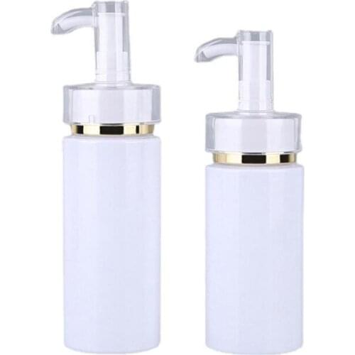 1Pcs 150/200/250ml Emulsion spray Pump Cosmetics Empty Refillable Bottles Cream Pressed Lotion Body Wash Skin Care Shampoo Hot