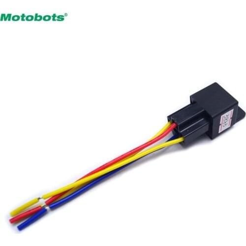MOTOBOTS 1PC Car Automotive -pin 12VDC 40/30A Constant-Closed Relay Controller With Wire Harness Adapter #AM3883