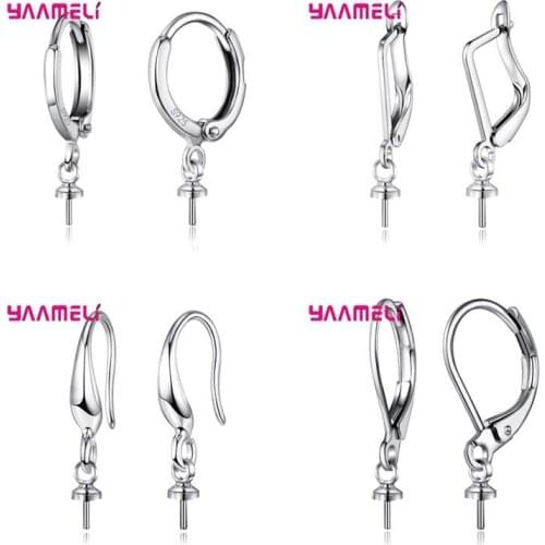 10PCS 925 Sterling Silver Jewelry Findings for Earrings Making Components French Hook Earwires Handmake Accessories 10PCS