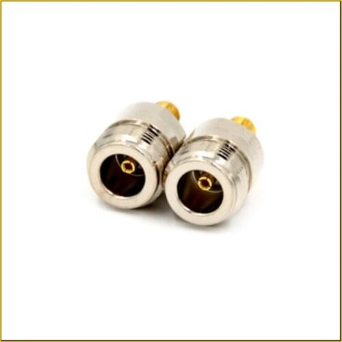 2pcs N Female Plug to SMA Female hole RF Coaxial Adapter Connector