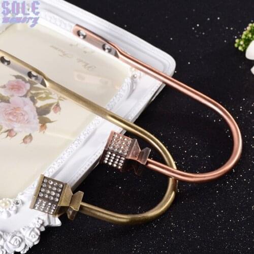 2pcs Luxury U Style Curtain Hook Metal Alloy Classical Tie Back Tieback Holders Vintage Rhinestone Wall Hooks Hanger Home Decor