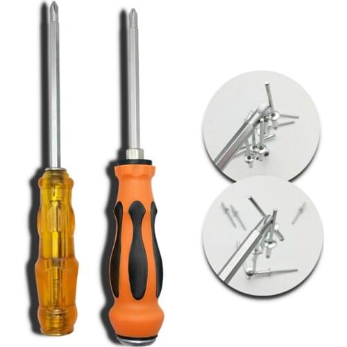 4 inch hex screwdriver dual-use magnetic tap screwdrivers slotted Phillips hand tools household repairing accessories 2 types