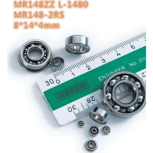 5pc Miniature bearing MR148ZZ L-1480 MR148-2rs size 8*14*4mm bearings for tranmition jmc
