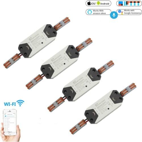 AC110V-240V WiFi Smart Light Switch Universal Breaker Timer Wireless Remote Control Works with Alexa Google Home Smart Home