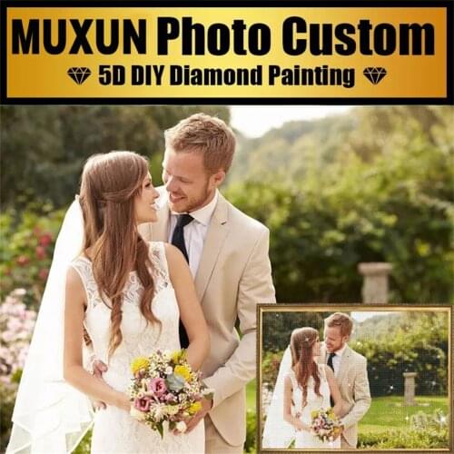 Full Drill Diy Custom Photo Diamond Embroidery 5D Diamond Painting Art Mosaic Rhinestone Picture Diamond Needlework Marry Gift