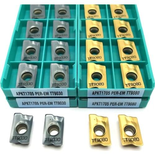 APKT1705 PER EM TT9080 /TT9030 carbide insert Indexable milling insert CNC Cutting tool APKT 1705 high quality metal lathe tools