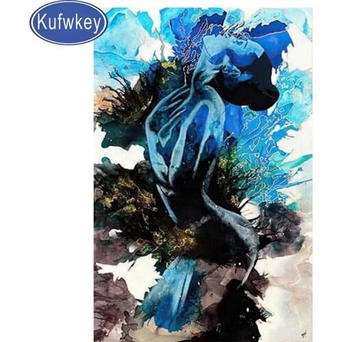 DIY Diamond Embroidery"Blue Women"5d Full diamond painting Cross Stitch Mosaic abstract art Diamond Good Friend Girls painting