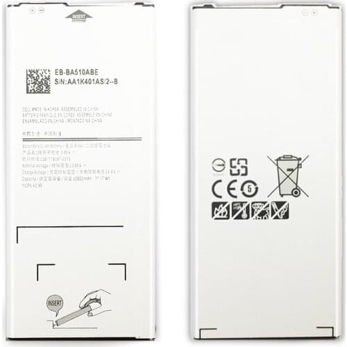For Samsung Galaxy A5 2016 Edition A510F A5100 EB BA510ABE 2900mAh Mobile Phone Replacement Battery EB-BA510ABE