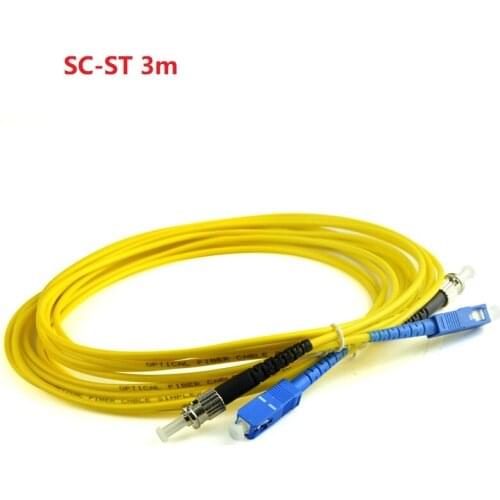 3m SC-ST Duplex Single Mode Fibre Patch Cord Fiber Cable Jumper